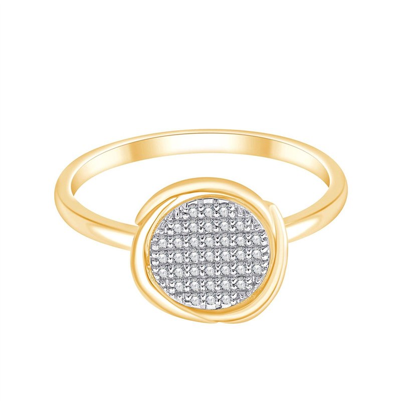 Bague serti clos diamant en or 18 carats