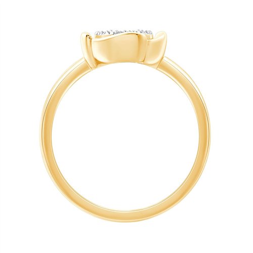 Bague serti clos diamant en or 18 carats
