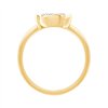Bague serti clos diamant en or 18 carats
