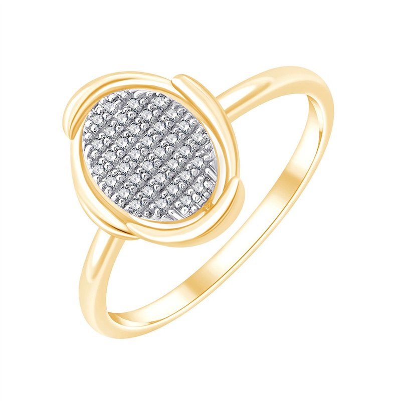 Bague serti clos diamant en or 18 carats