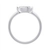 Bague serti clos diamant en or 18 carats