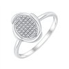 Bague serti clos diamant en or 18 carats