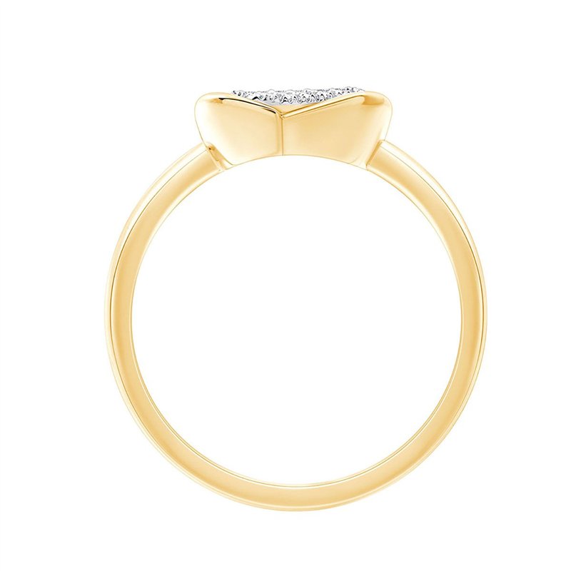Bague serti clos diamant en or 18 carats