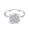Bague serti clos diamant en or 18 carats