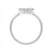 Bague serti clos diamant en or 18 carats