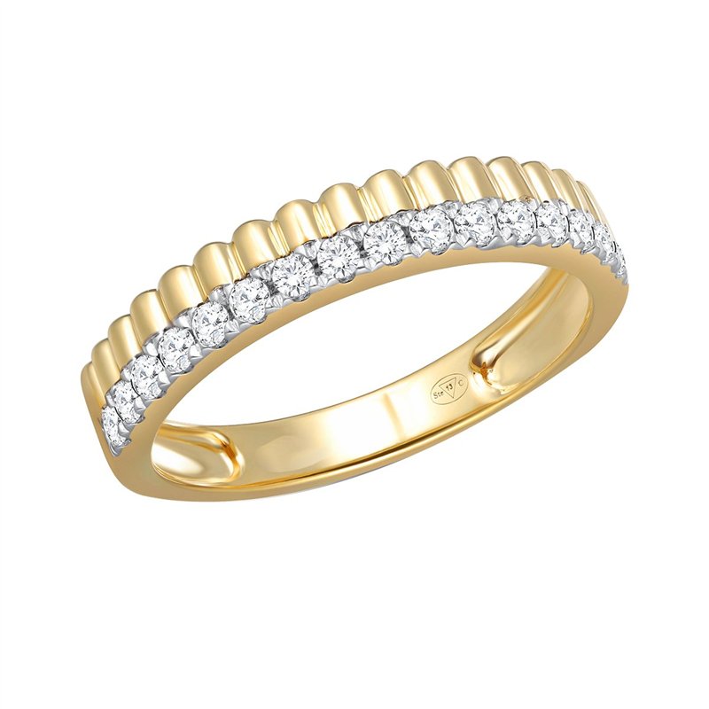 Bague serti clos diamant en or 18 carats