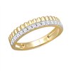 Bague serti clos diamant en or 18 carats