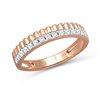 Bague serti clos diamant en or 18 carats