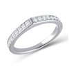 Bague serti clos diamant en or 18 carats