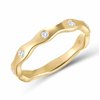 Bague serti clos diamant en or 18 carats