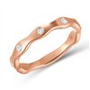 Bague serti clos diamant en or 18 carats