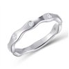 Bague serti clos diamant en or 18 carats