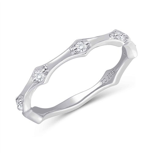 Bague serti clos diamant en or 18 carats