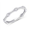 Bague serti clos diamant en or 18 carats