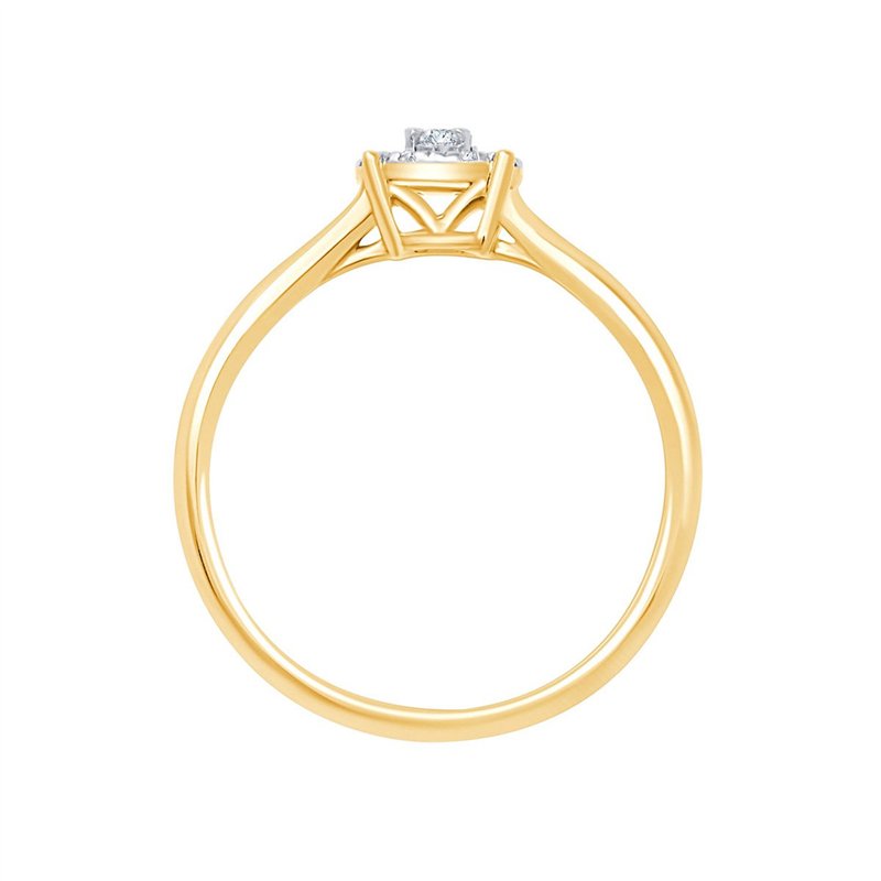 Solitaire diamant en or 18 carats