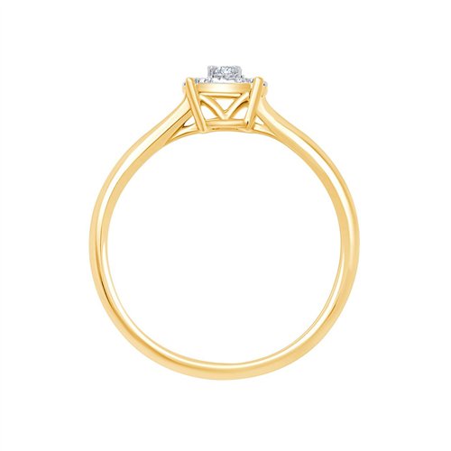 Solitaire diamant en or 18 carats