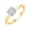 Solitaire diamant en or 18 carats