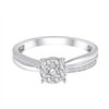 Bague serti clos diamant en or 18 carats