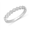 Demi Alliance diamant en or 18 carats