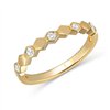 Demi Alliance diamant en or 18 carats