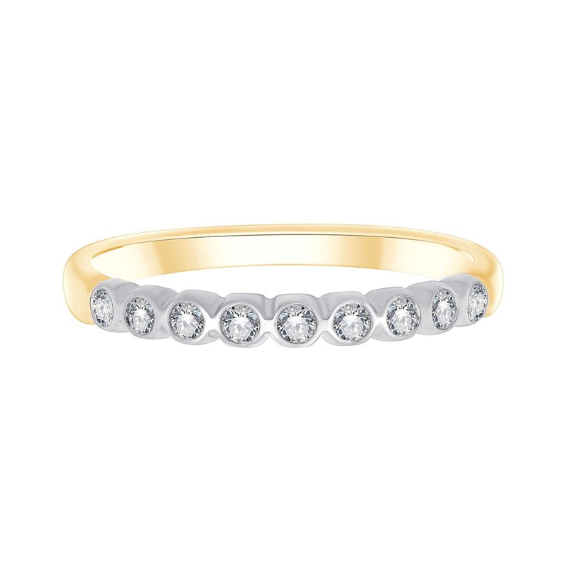 Alliance serti clos diamant en or 18 carats