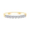 Alliance serti clos diamant en or 18 carats