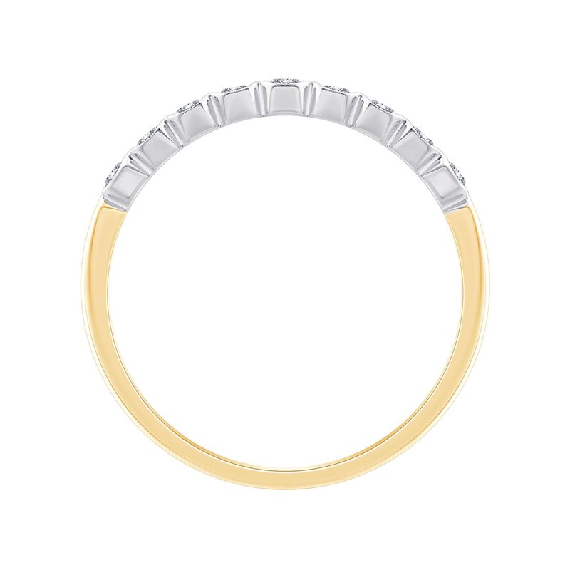 Alliance serti clos diamant en or 18 carats