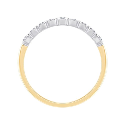 Alliance serti clos diamant en or 18 carats