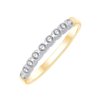 Alliance serti clos diamant en or 18 carats