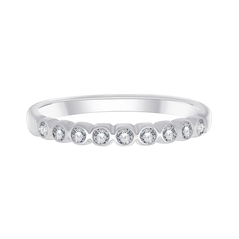 Alliance serti clos diamant en or 18 carats