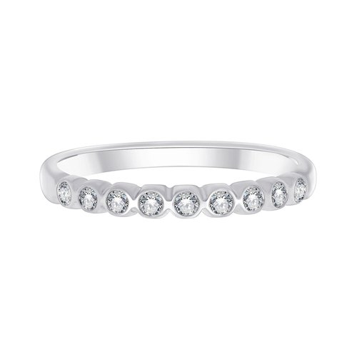 Alliance serti clos diamant en or 18 carats