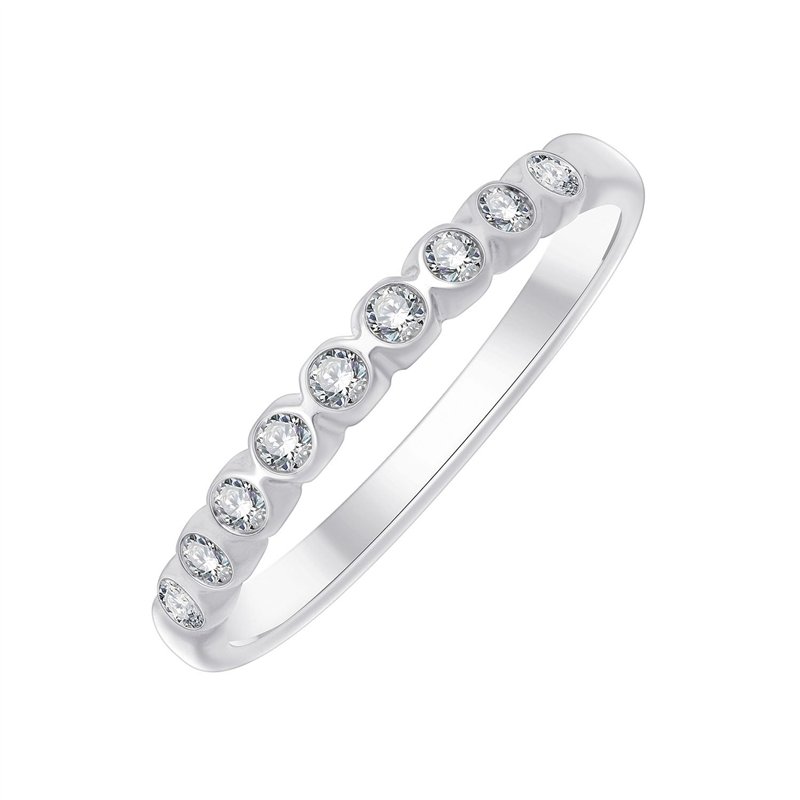 Alliance serti clos diamant en or 18 carats