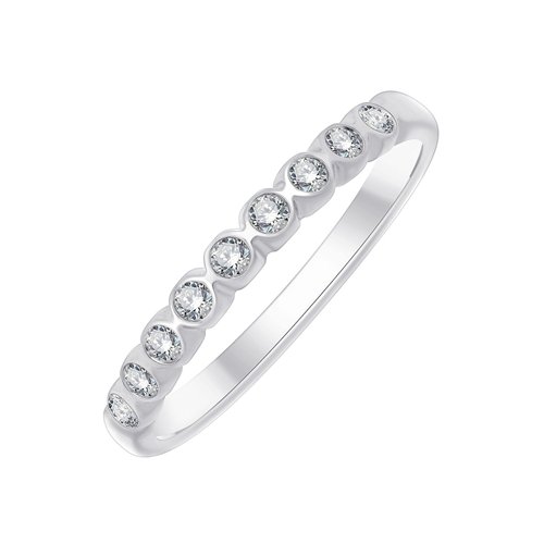 Alliance serti clos diamant en or 18 carats