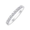 Alliance serti clos diamant en or 18 carats