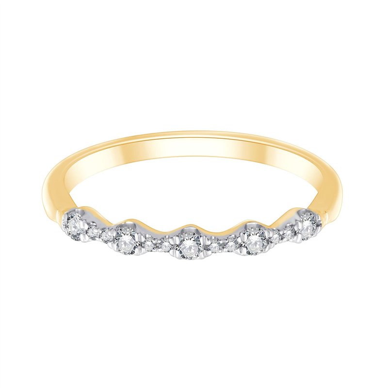 Alliance trilogie diamant en or 18 carats