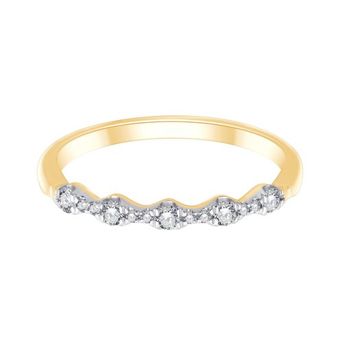 18-carat gold trilogy diamond wedding ring