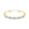 Alliance trilogie diamant en or 18 carats
