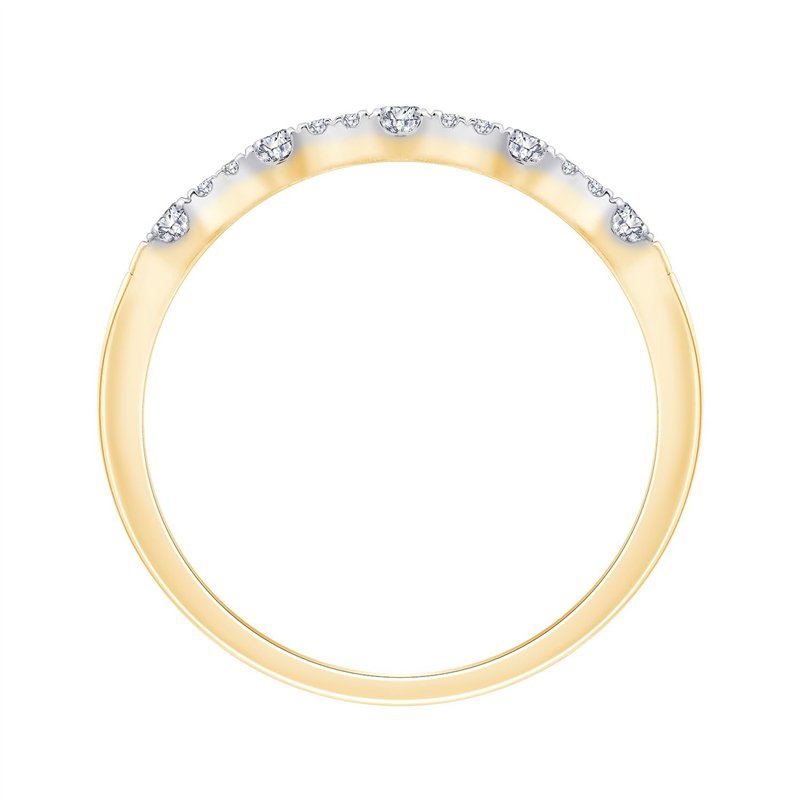 Alliance trilogie diamant en or 18 carats