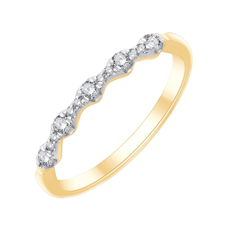 Alliance trilogie diamant en or 18 carats