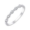 Alliance trilogie diamant en or 18 carats
