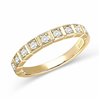 Bague serti clos diamant en or 18 carats