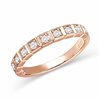 Bague serti clos diamant en or 18 carats