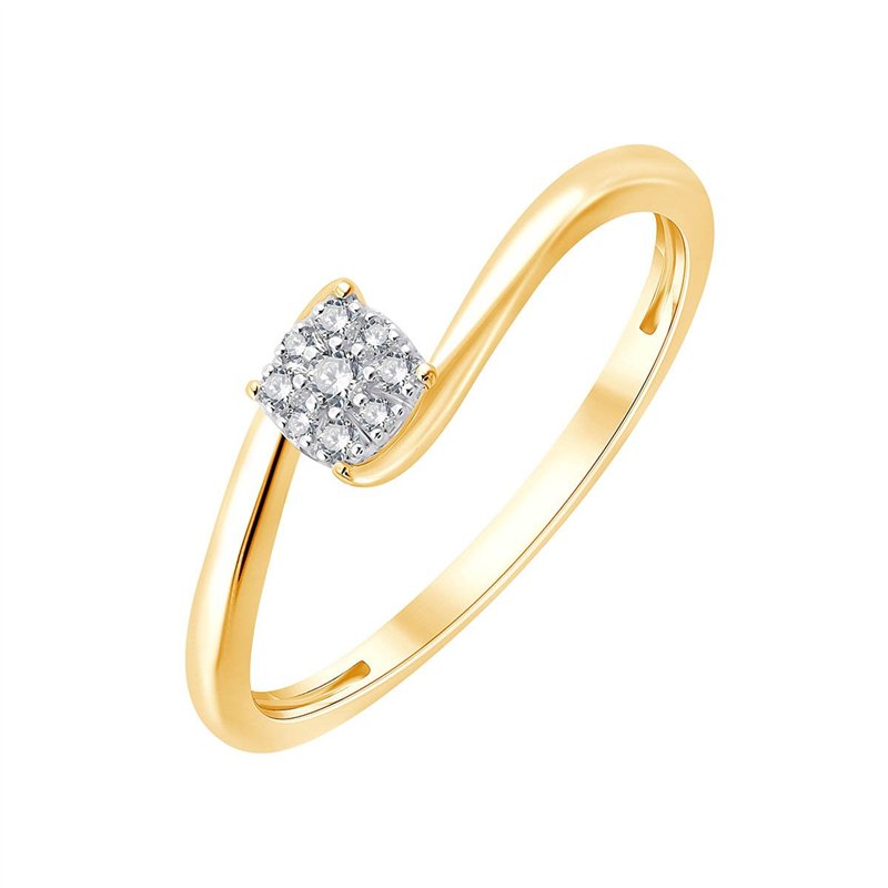Solitaire diamant en or 18 carats