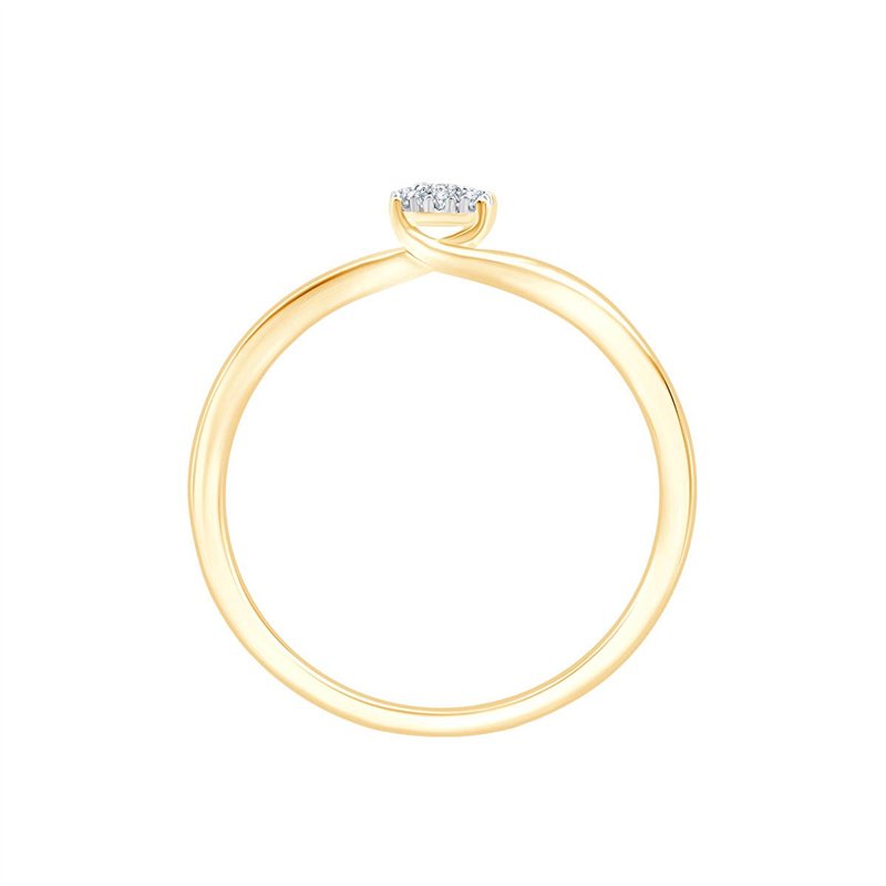 Solitaire diamant en or 18 carats