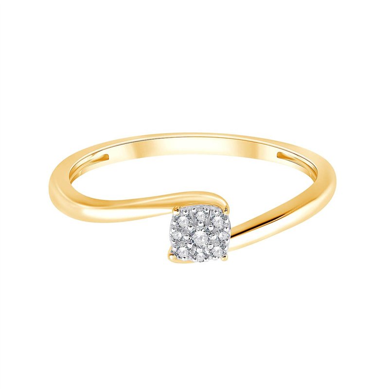 Solitaire diamant en or 18 carats