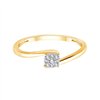 Solitaire diamant en or 18 carats