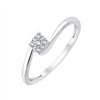 Solitaire diamant en or 18 carats