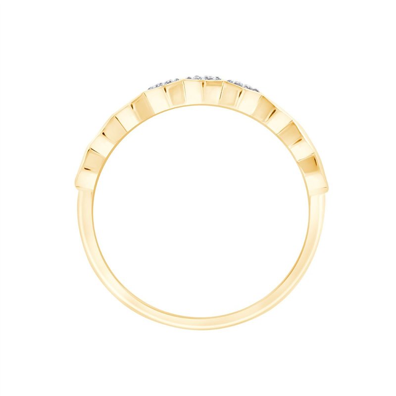 Bague serti clos diamant en or 18 carats