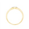Bague serti clos diamant en or 18 carats