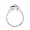 Bague saphir et diamant en or 18 carats